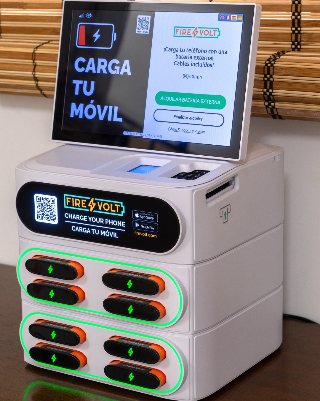 Estación de sobremesa FireVolt en blanco
